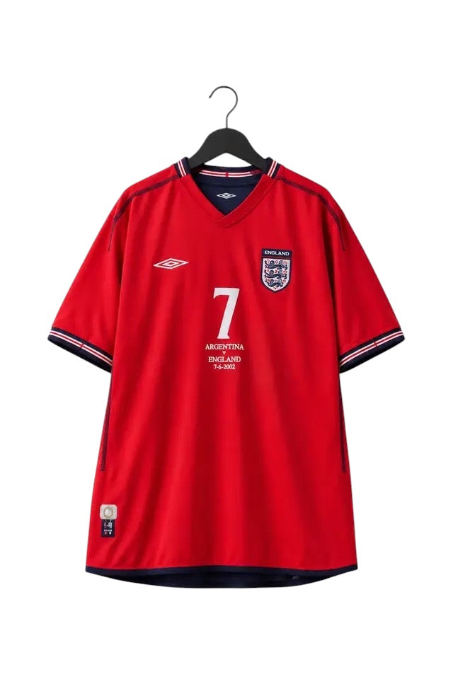 England away 2002 Beckham